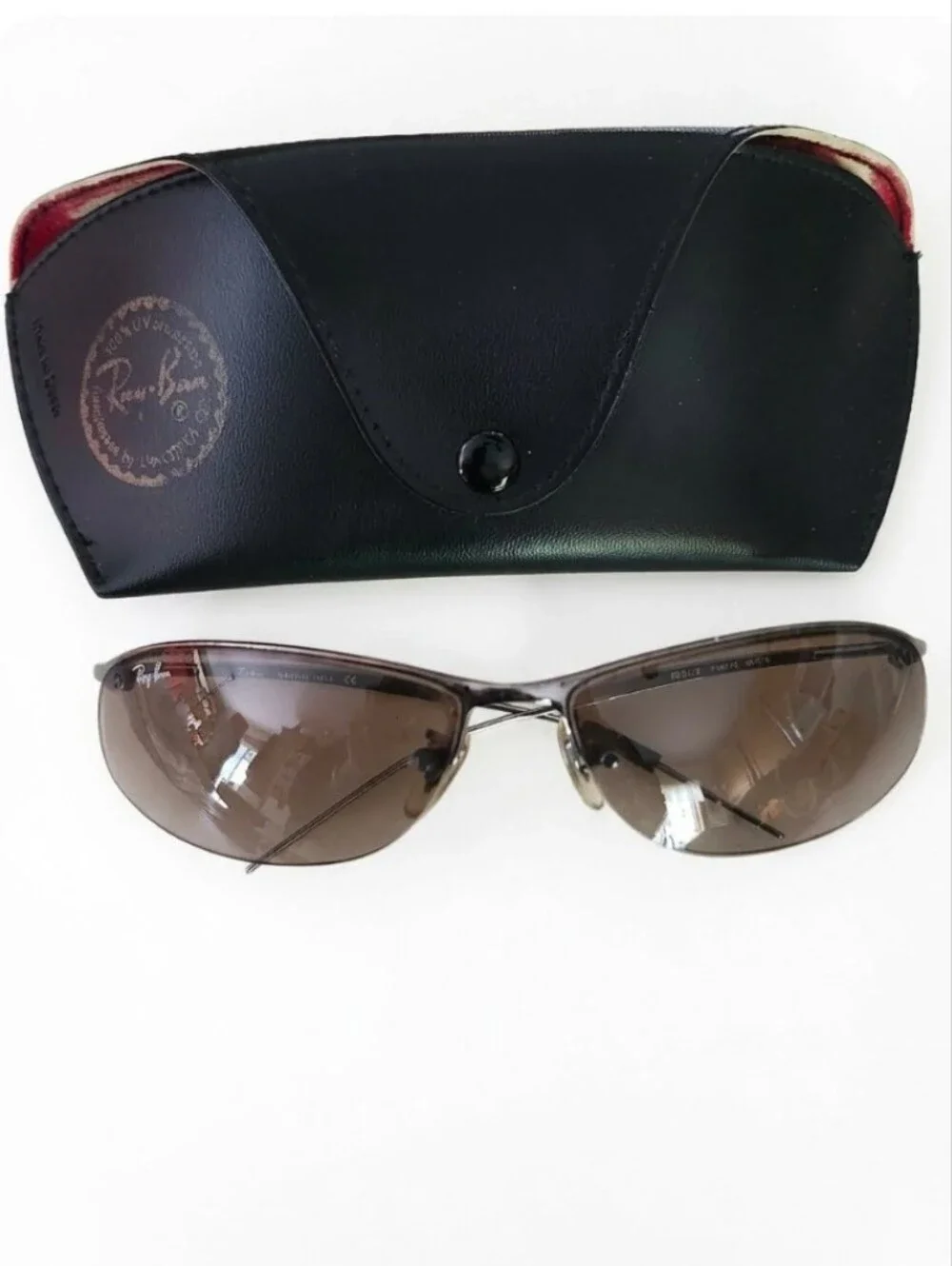 Ray-Ban RB3179 Brown Lens Sunglasses with Black Case